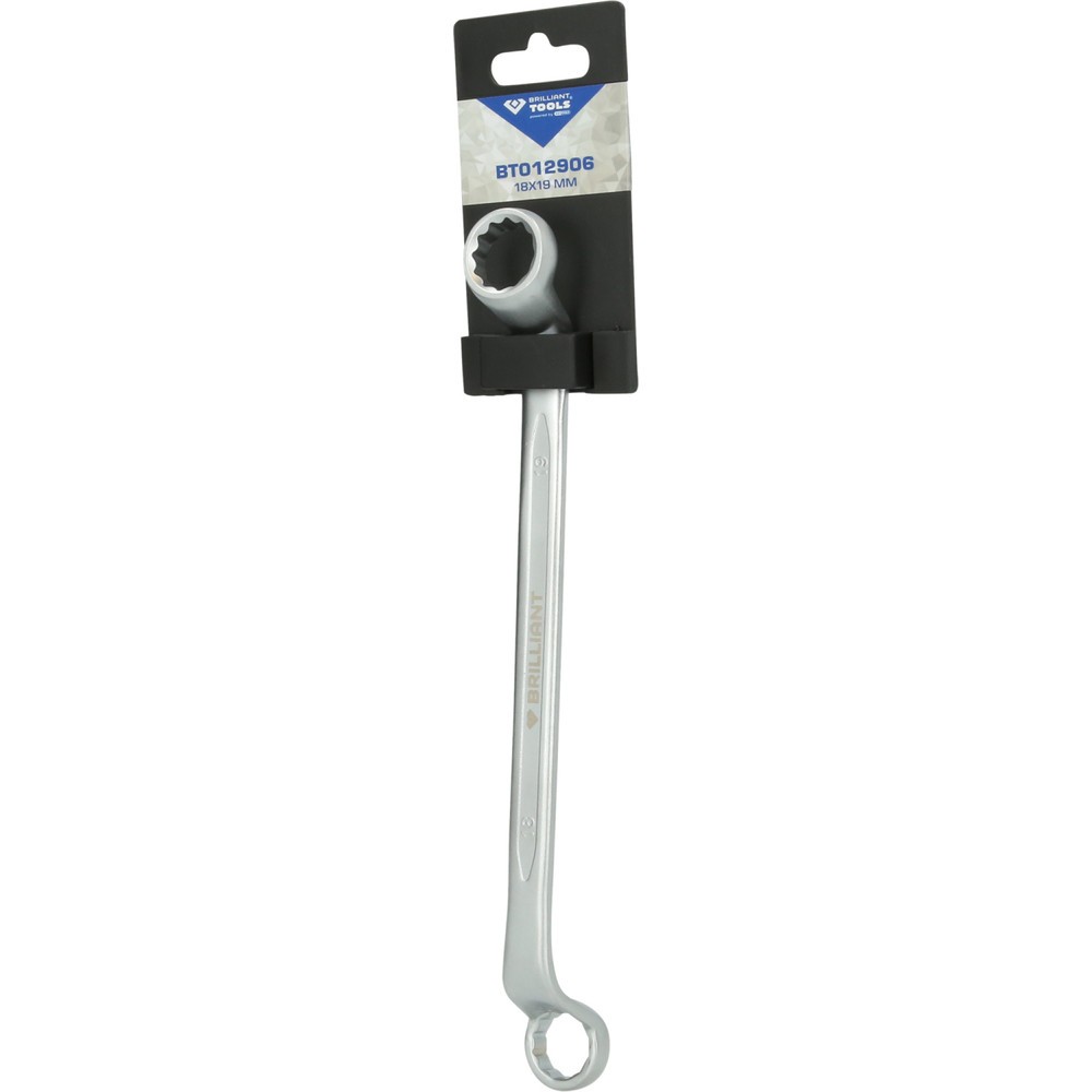 Produktabbildung Nr. 6: BRILLIANT TOOLS Doppel-Ringschlüssel, gekröpft, 18 x 19 mm