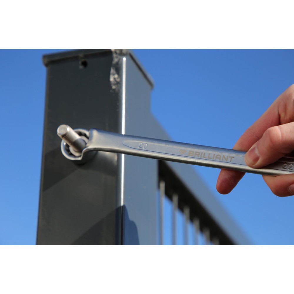 Produktabbildung Nr. 13: BRILLIANT TOOLS Doppel-Ringschlüssel, gekröpft, 20 x 22 mm