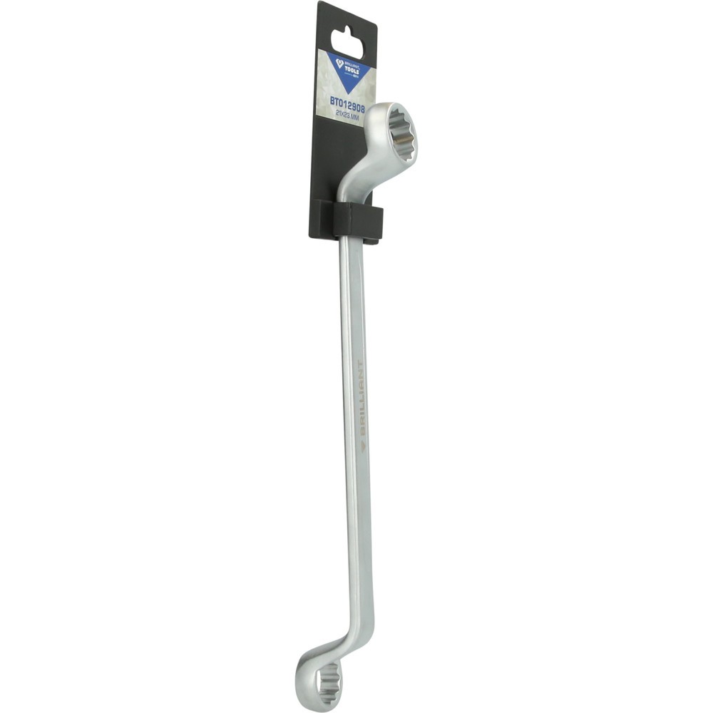 Produktabbildung Nr. 9: BRILLIANT TOOLS Doppel-Ringschlüssel, gekröpft, 21 x 23 mm