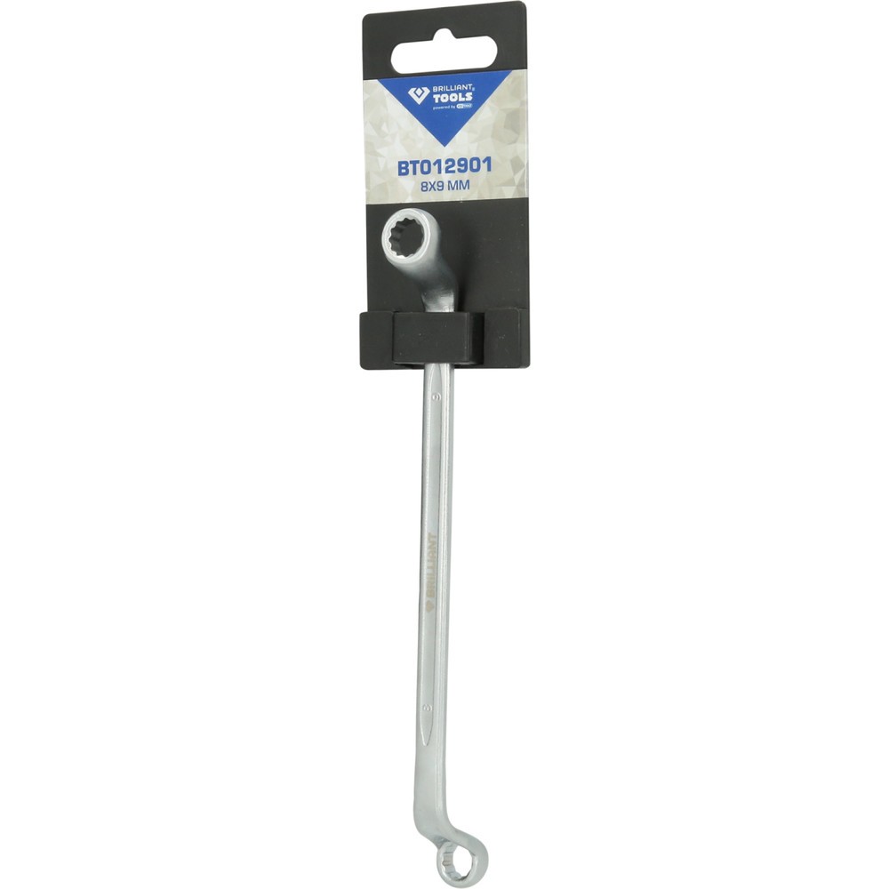 Produktabbildung Nr. 6: BRILLIANT TOOLS Doppel-Ringschlüssel, gekröpft, 8 x 9 mm