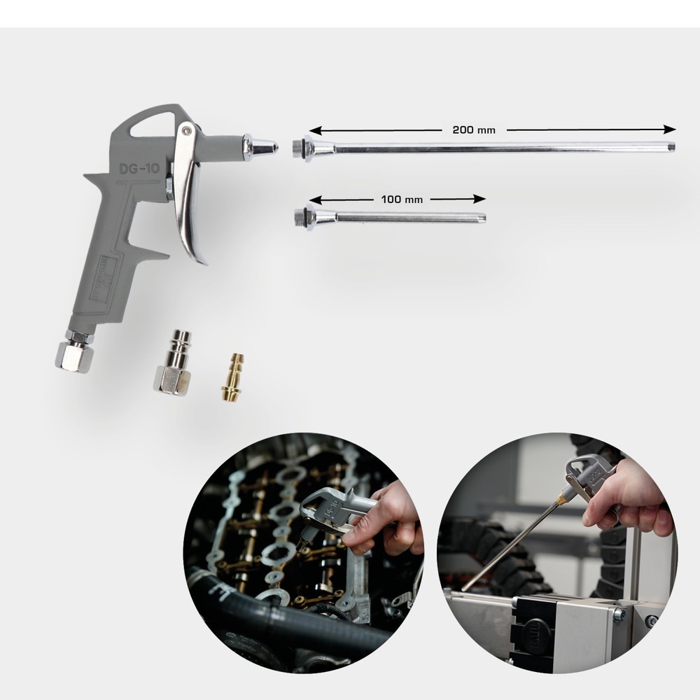 Produktabbildung Nr. 4: BRILLIANT TOOLS Druckluft-Ausblaspistole inklusive 3 Wechseldüsen