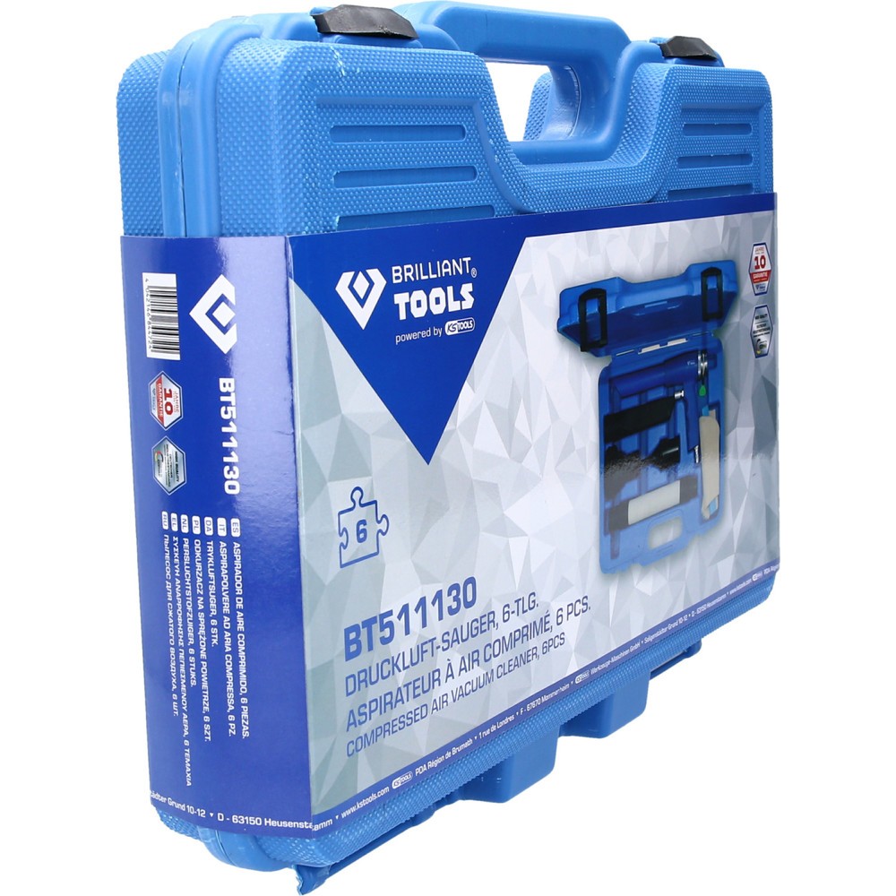 Produktabbildung Nr. 8: BRILLIANT TOOLS Druckluft-Sauger, 6-tlg