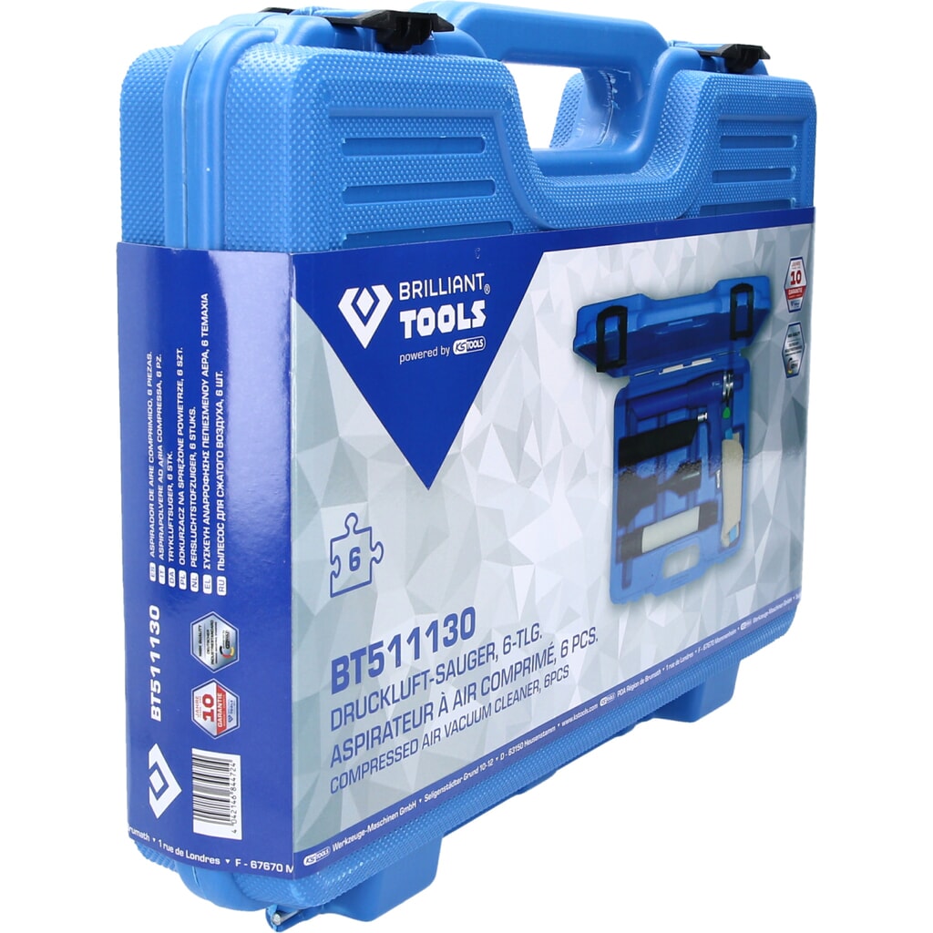 Produktabbildung Nr. 7: BRILLIANT TOOLS Druckluft-Sauger, 6-tlg