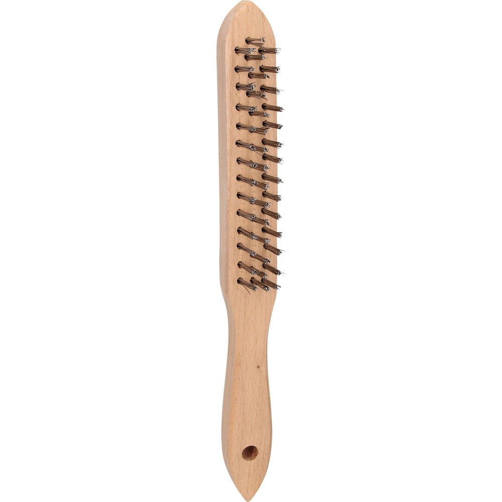 Produktabbildung Nr. 4: BRILLIANT TOOLS Edelstahl-Handdrahtbürste 3-reihig, 290mm