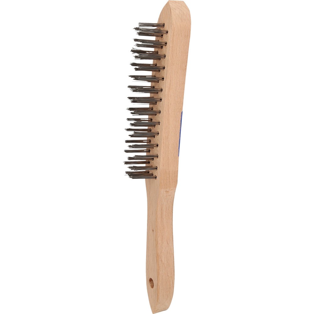 Produktabbildung Nr. 5: BRILLIANT TOOLS Edelstahl-Handdrahtbürste 3-reihig, 290mm