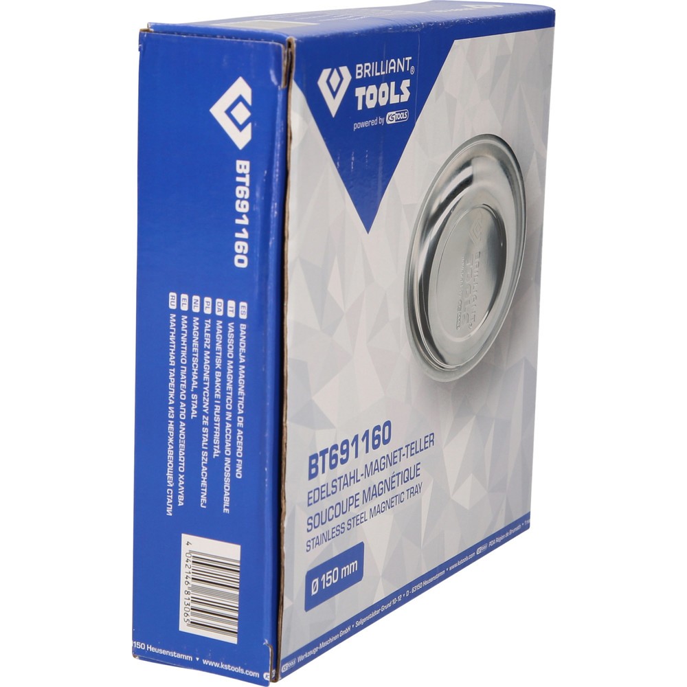 Produktabbildung Nr. 7: BRILLIANT TOOLS Edelstahl-Magnet-Teller, Ø 15 cm