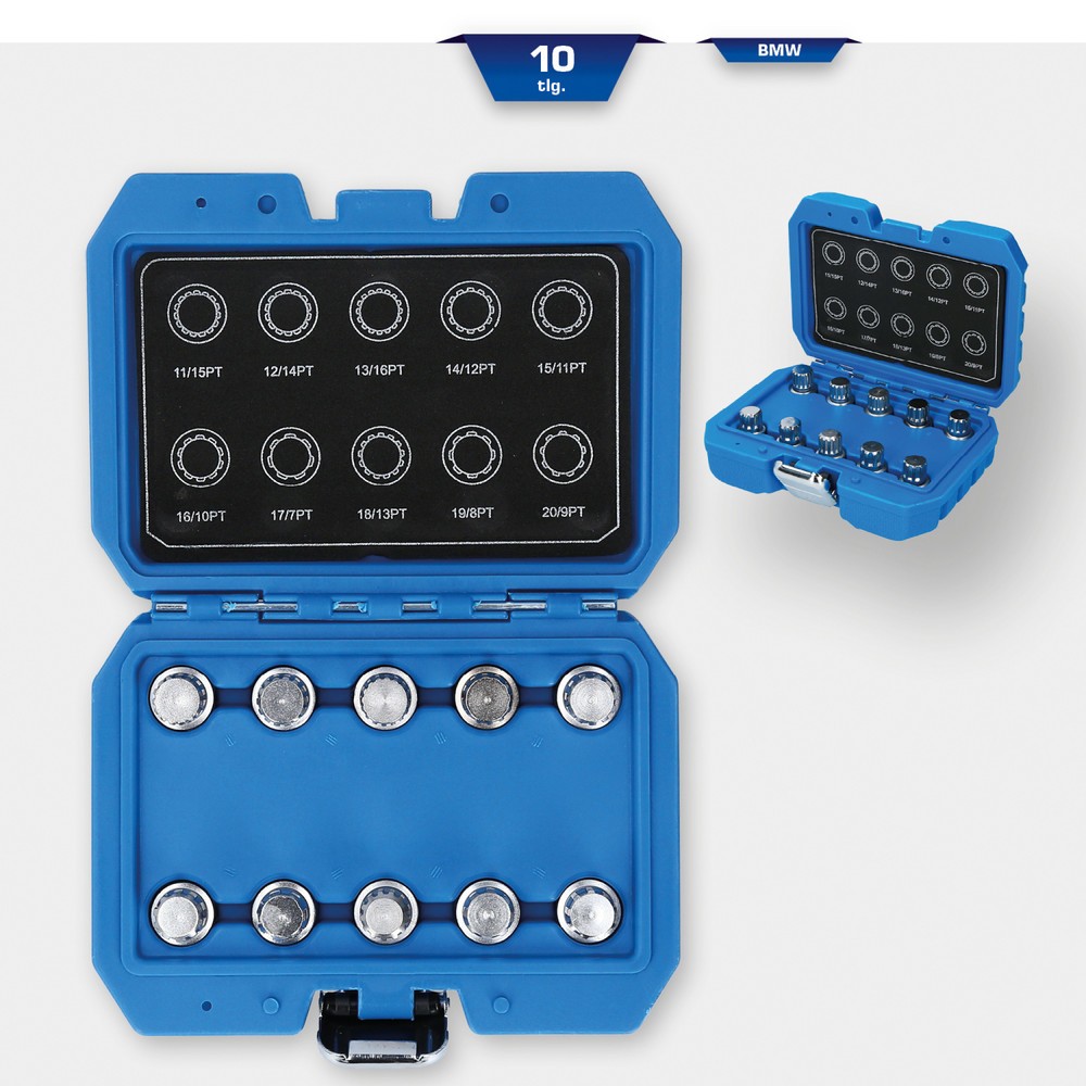 Produktabbildung Nr. 8: BRILLIANT TOOLS Felgenschloss-Sortiment für BMW, 10-tlg