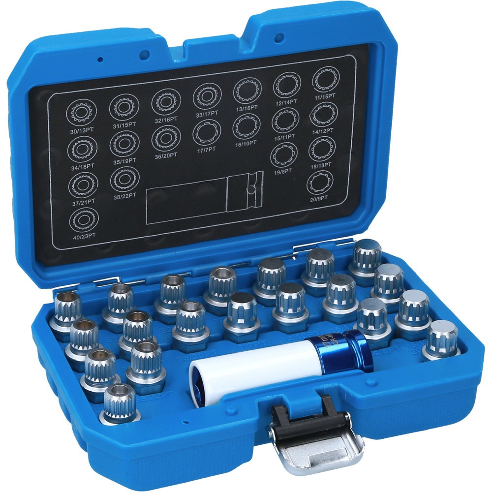 Produktabbildung Nr. 5: BRILLIANT TOOLS Felgenschloss-Sortiment für BMW, 21-tlg