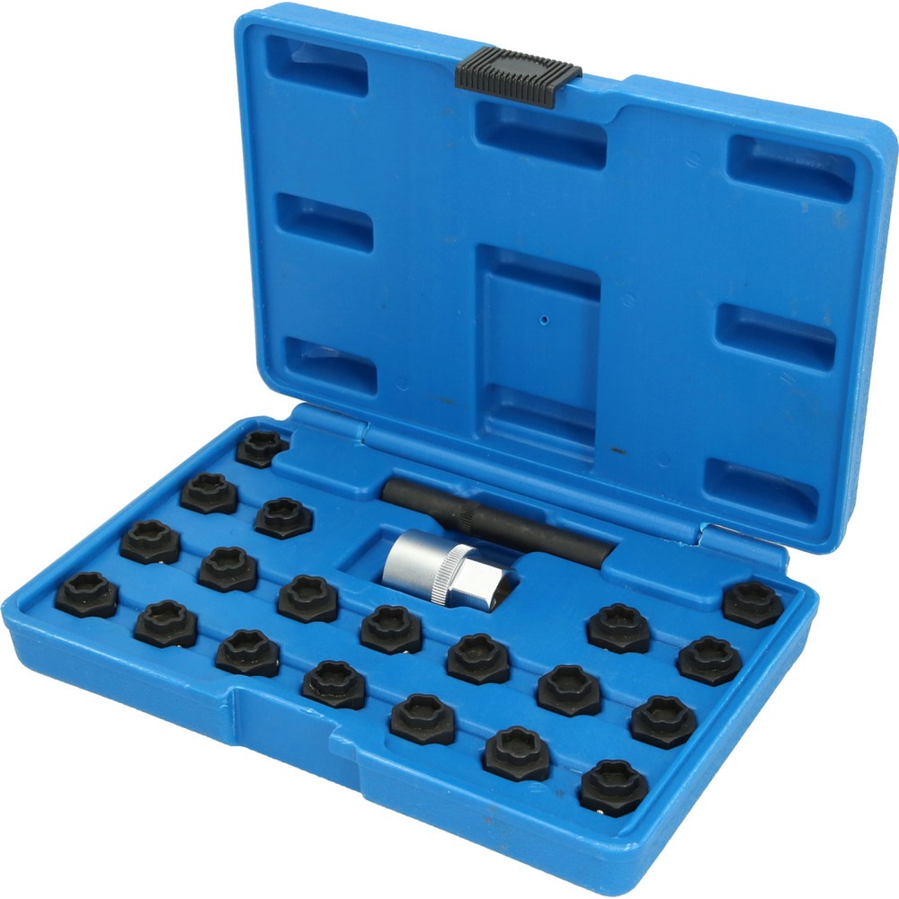 Produktabbildung: BRILLIANT TOOLS Felgenschloss-Sortiment für BMW, 22-tlg
