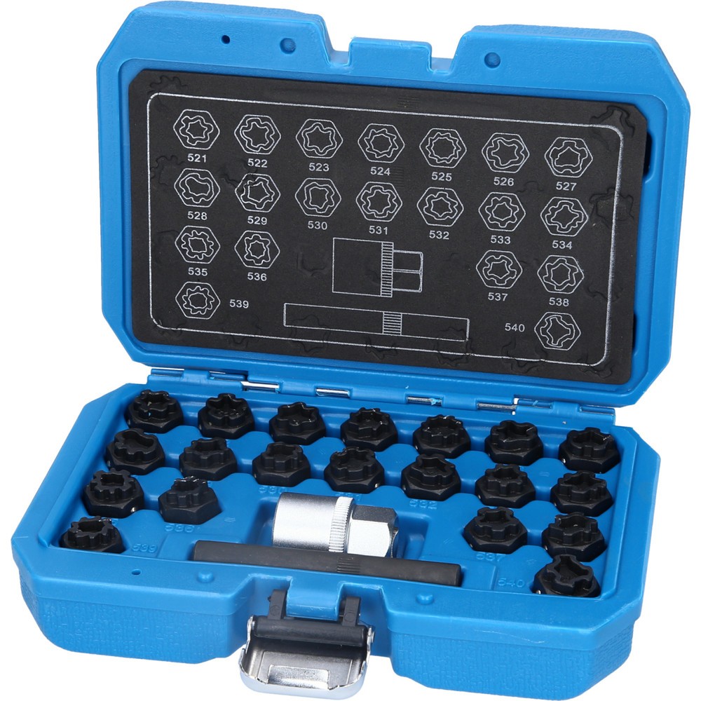Produktabbildung Nr. 3: BRILLIANT TOOLS Felgenschloss-Sortiment für VW, 22-tlg