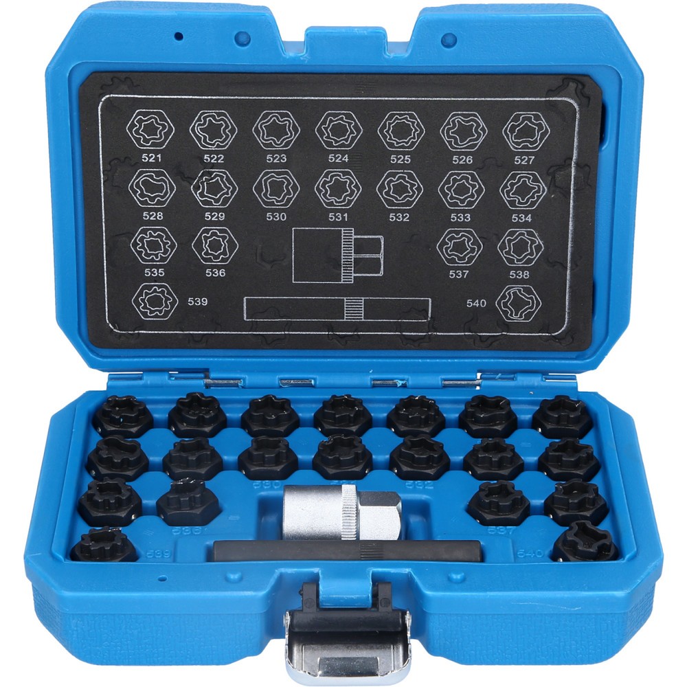 Produktabbildung Nr. 4: BRILLIANT TOOLS Felgenschloss-Sortiment für VW, 22-tlg