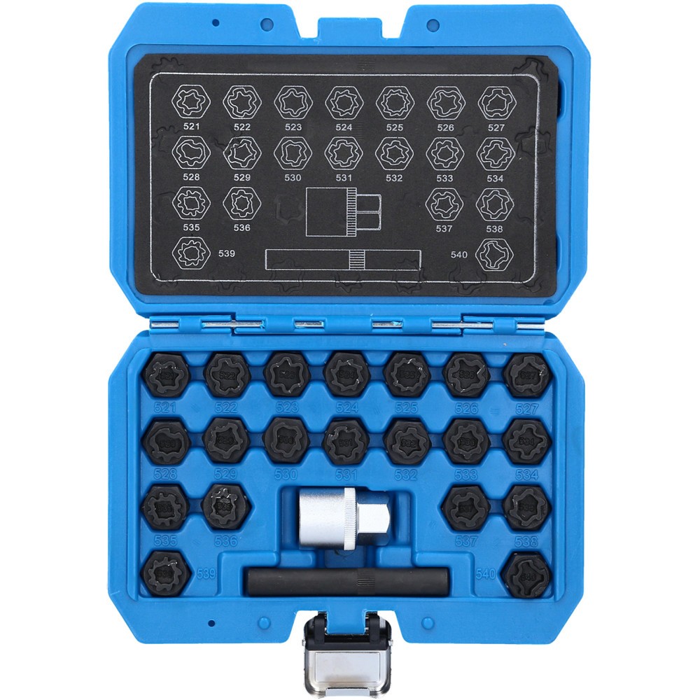 Produktabbildung Nr. 7: BRILLIANT TOOLS Felgenschloss-Sortiment für VW, 22-tlg