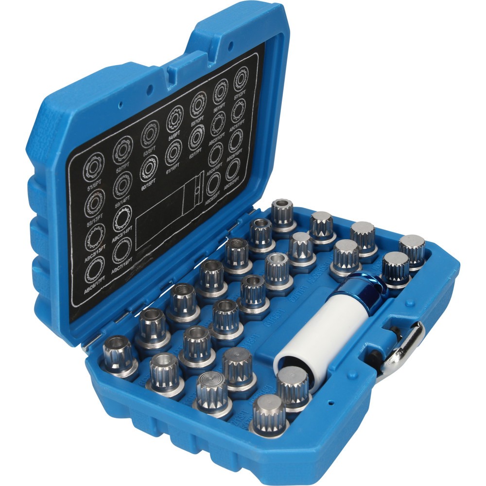 Produktabbildung Nr. 4: BRILLIANT TOOLS Felgenschloss-Sortiment für VW, 23-tlg