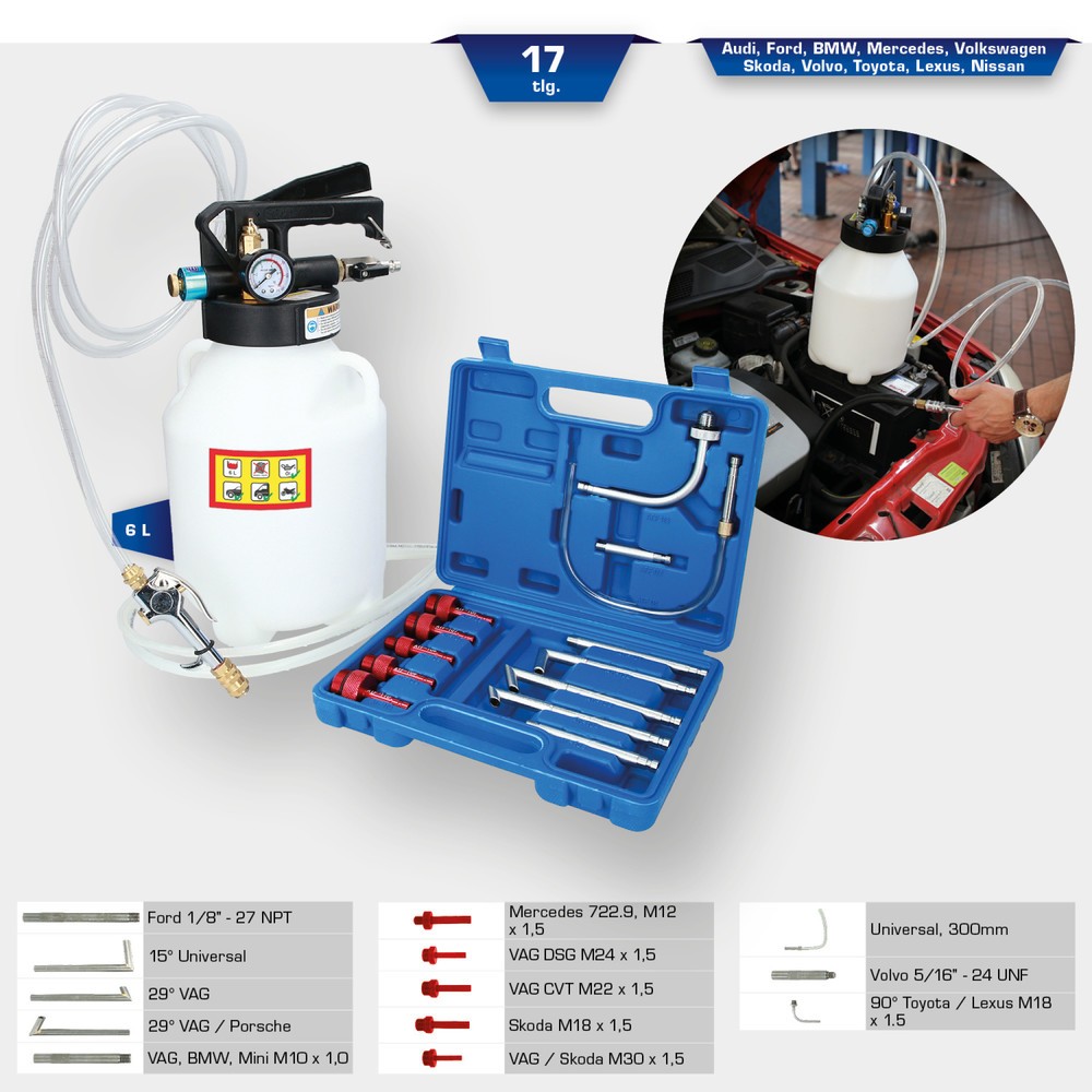 Produktabbildung Nr. 7: BRILLIANT TOOLS Getriebeöl-Füllgerät mit Adapter