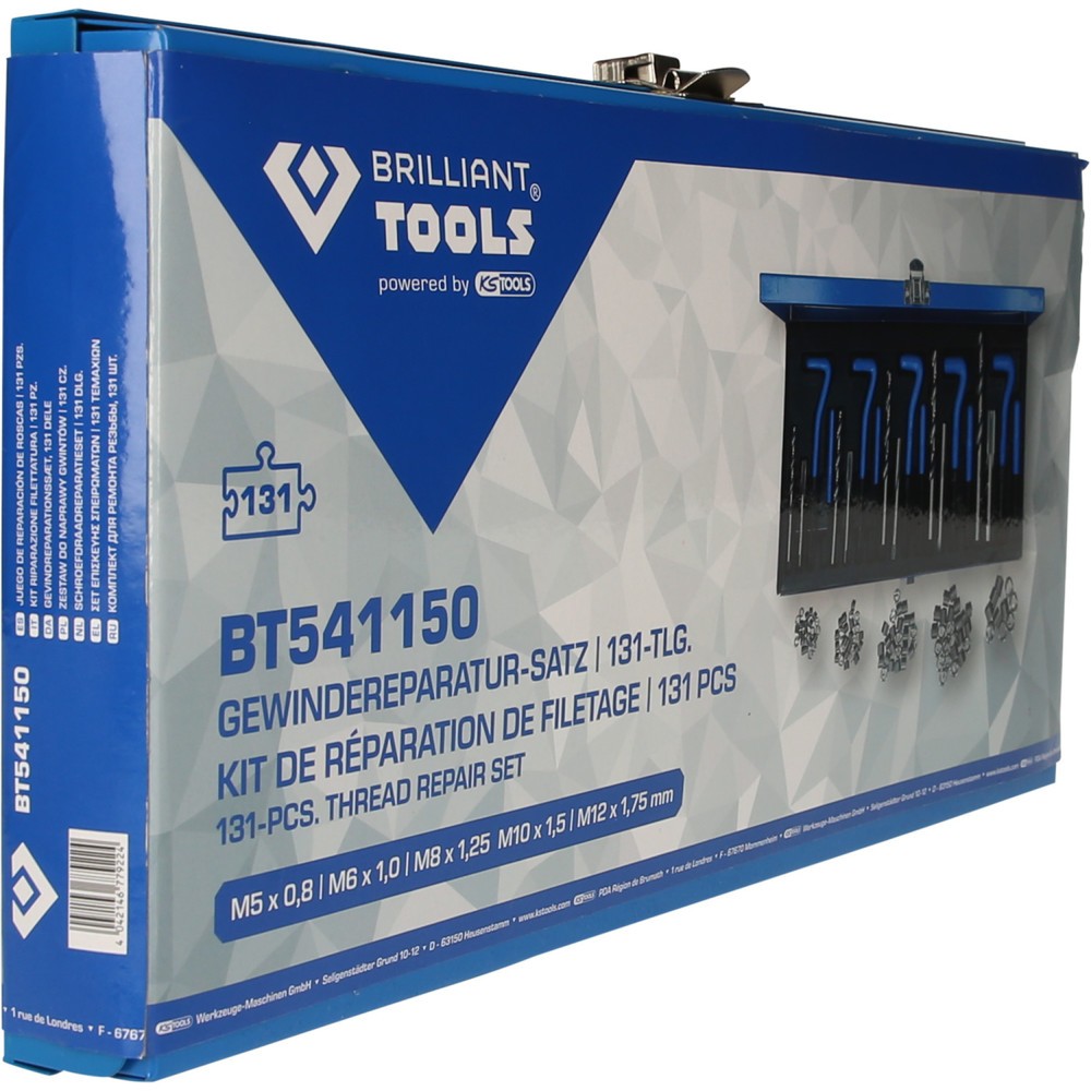 Produktabbildung Nr. 6: BRILLIANT TOOLS Gewindereparatur-Satz, 146-tlg
