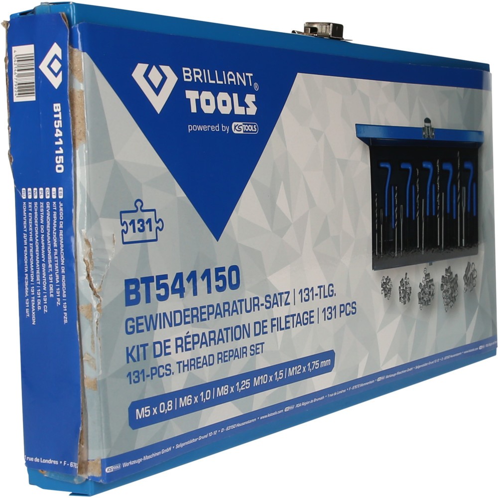 Produktabbildung Nr. 8: BRILLIANT TOOLS Gewindereparatur-Satz, 146-tlg