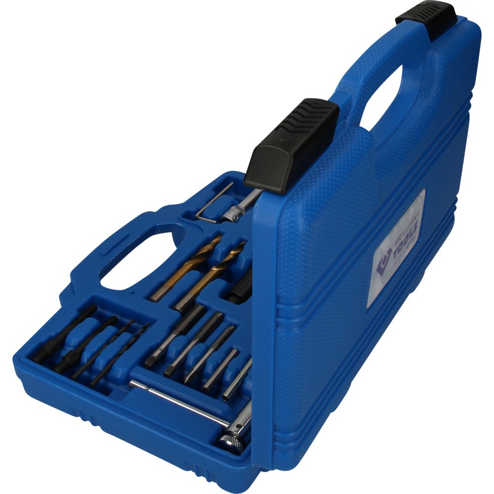 Produktabbildung Nr. 2: BRILLIANT TOOLS Glühkerzen-Ausbau- und Gewinde-Reparatur-Satz, 16-tlg