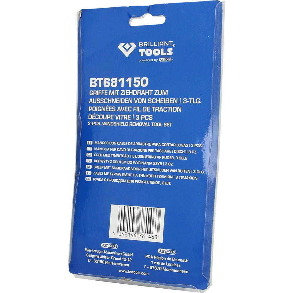 Produktabbildung Nr. 7: BRILLIANT TOOLS Griffe mit Ziehdraht, 3-tlg