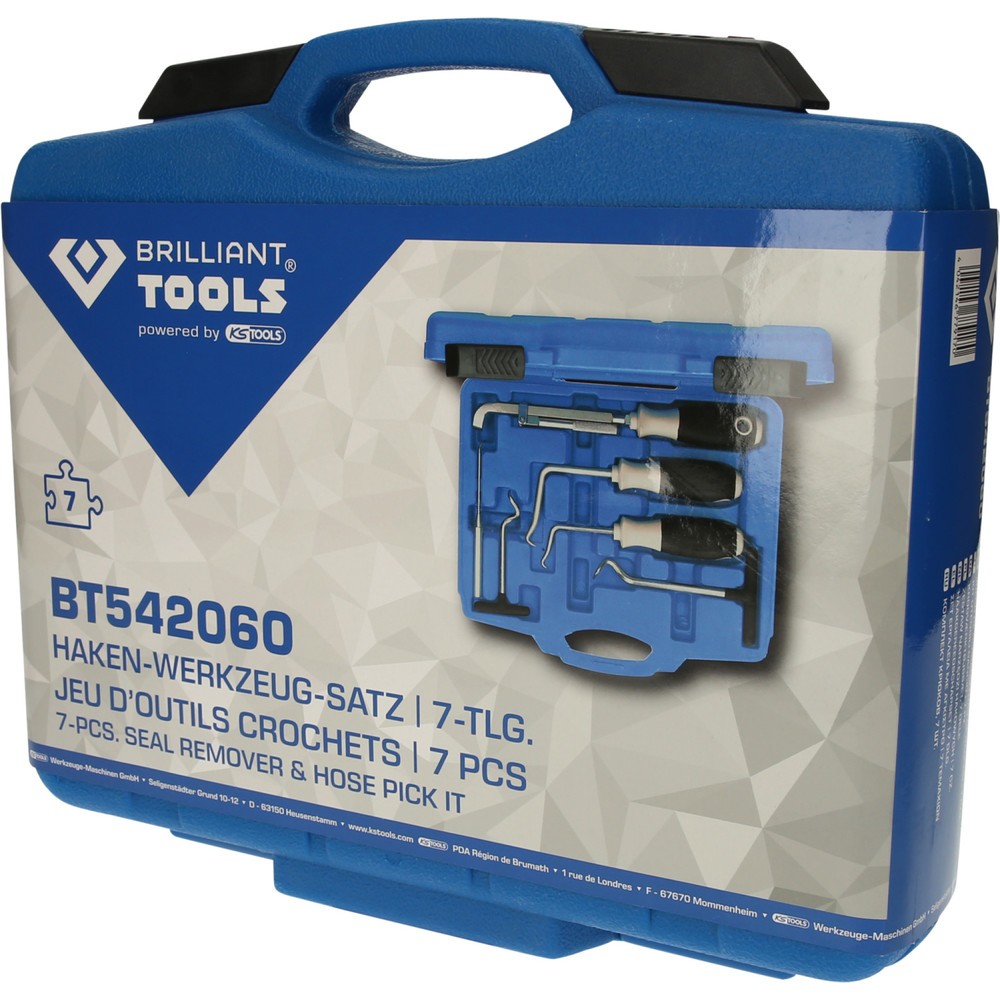 Produktabbildung Nr. 5: BRILLIANT TOOLS Haken-Werkzeug-Satz, 7-tlg