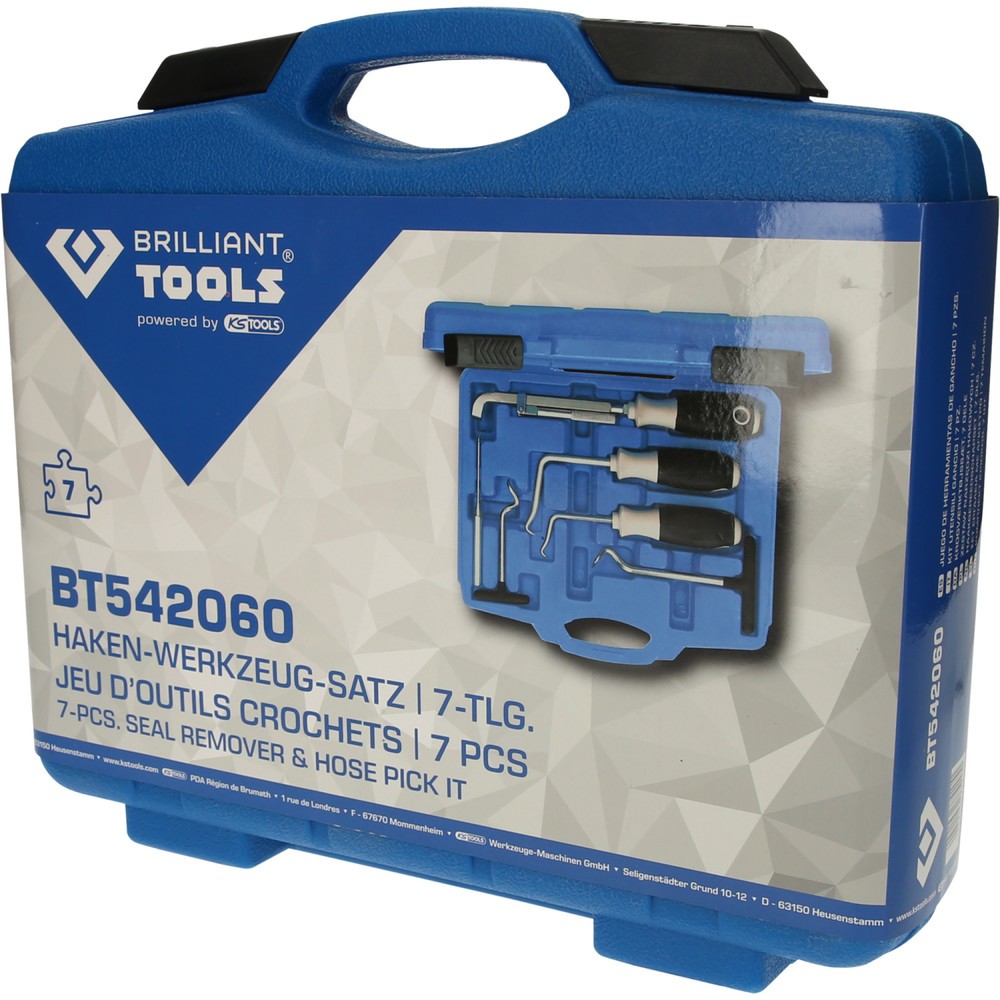 Produktabbildung Nr. 7: BRILLIANT TOOLS Haken-Werkzeug-Satz, 7-tlg