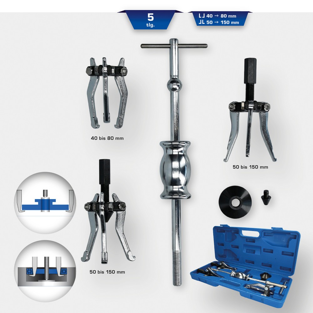 Produktabbildung Nr. 11: BRILLIANT TOOLS Innen- und Außenabzieher-Satz, 5-tlg