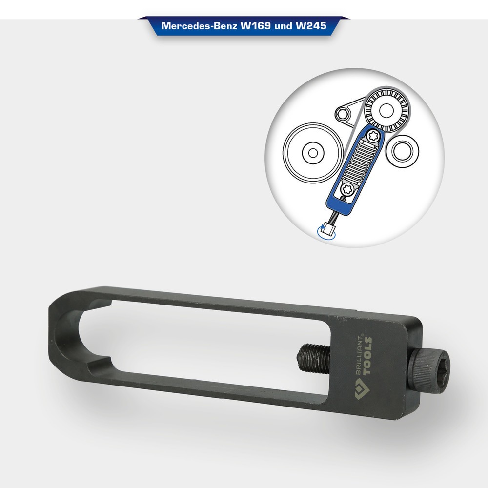 Produktabbildung Nr. 3: BRILLIANT TOOLS Keilrippenriemen-Spannelement für Mercedes-Benz W169 und W245