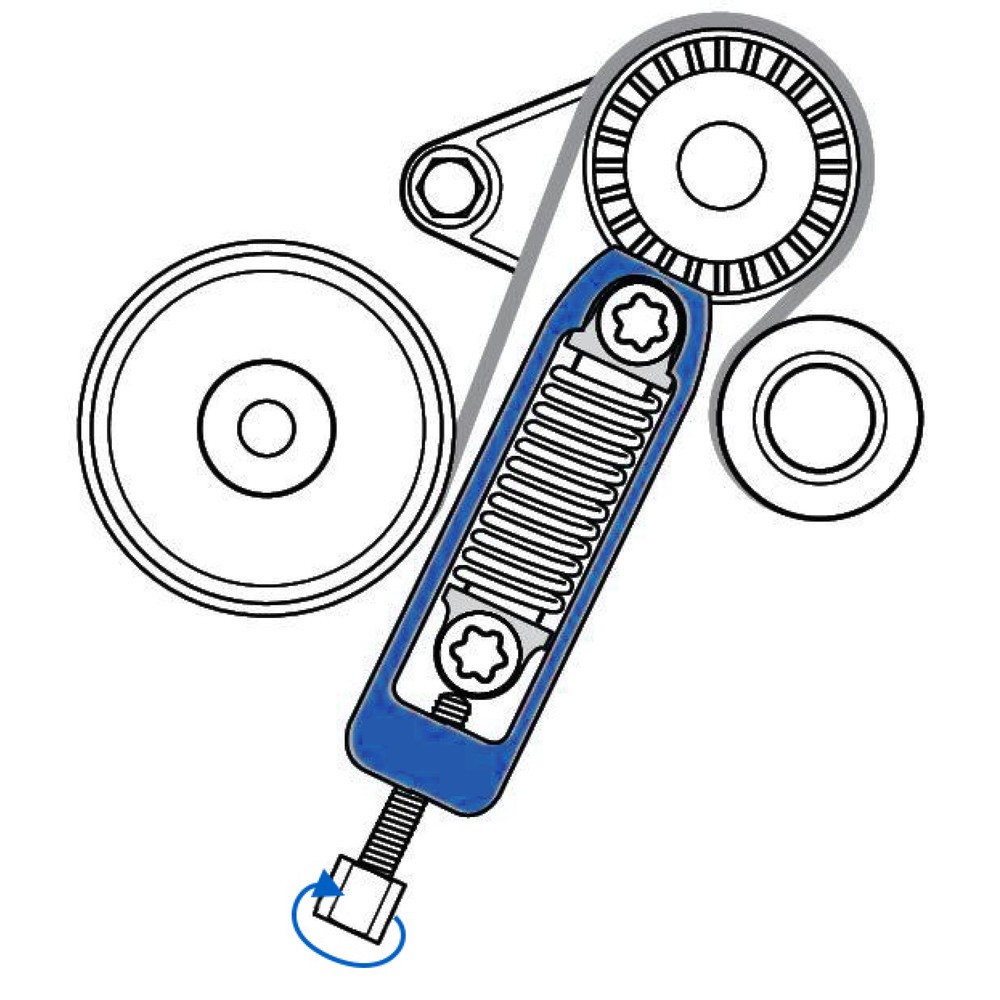 Produktabbildung Nr. 6: BRILLIANT TOOLS Keilrippenriemen-Spannelement für Mercedes-Benz W169 und W245