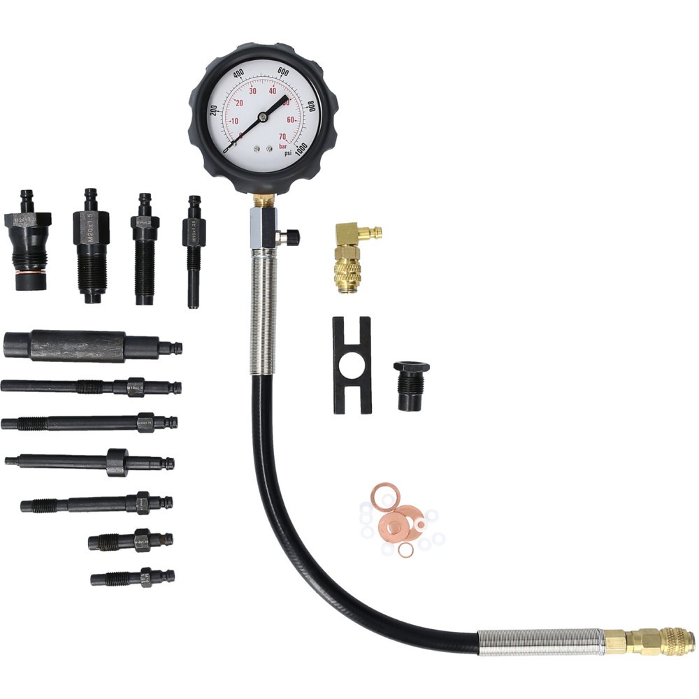 Produktabbildung Nr. 10: BRILLIANT TOOLS Kompressionstester-Satz für Diesel Motoren, 15-tlg