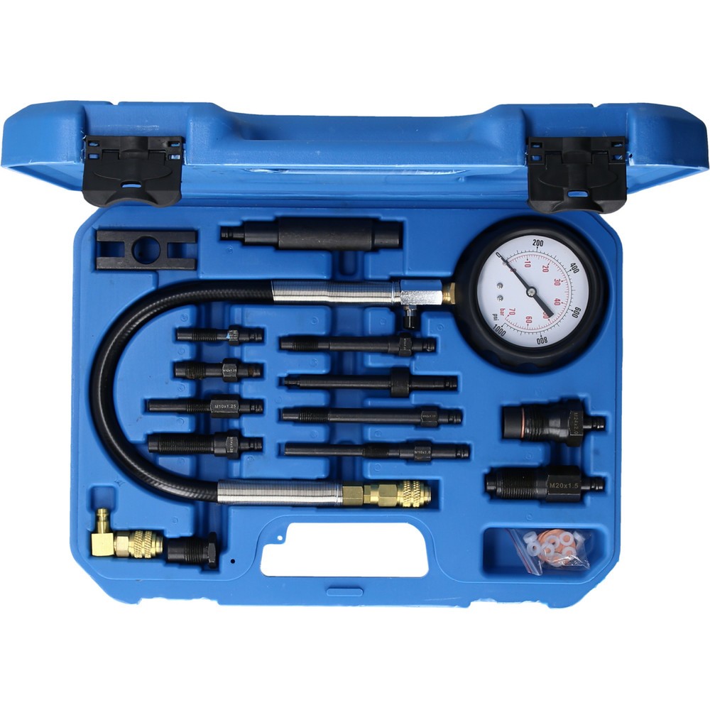 Produktabbildung Nr. 11: BRILLIANT TOOLS Kompressionstester-Satz für Diesel Motoren, 15-tlg