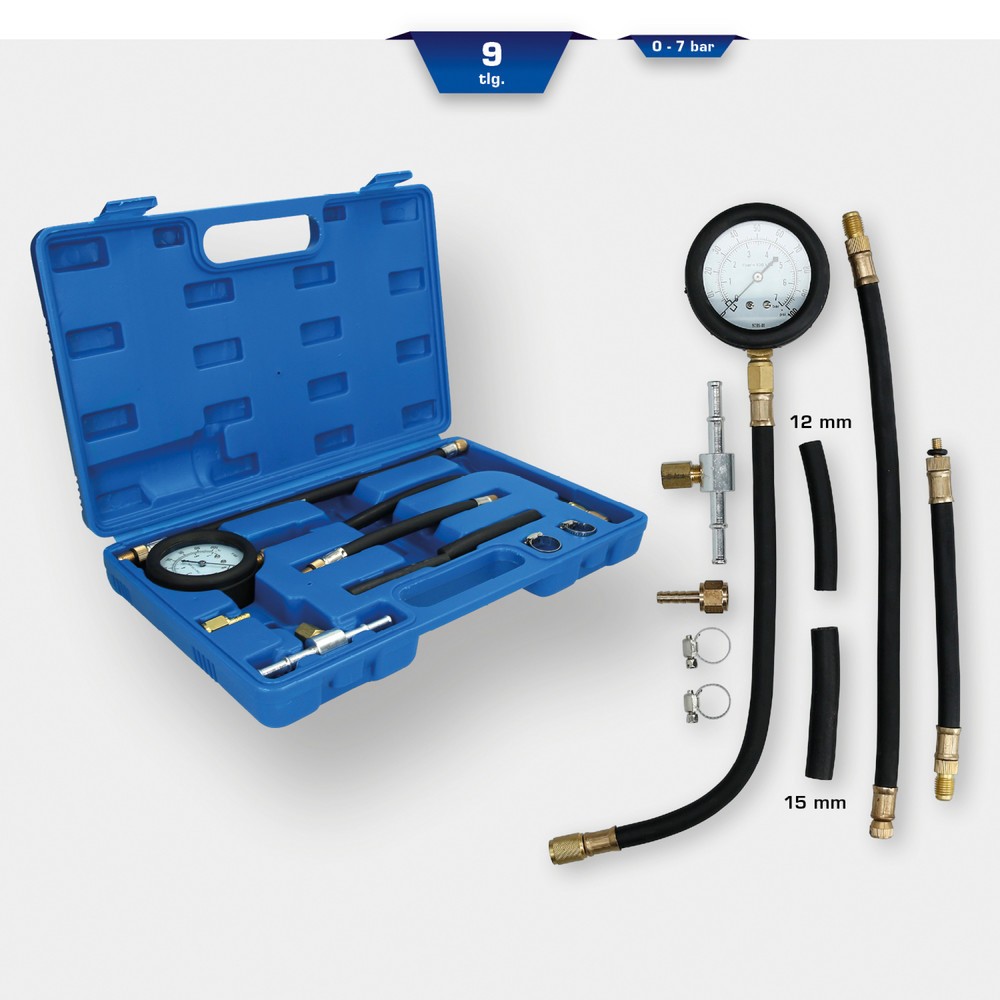 Produktabbildung Nr. 10: BRILLIANT TOOLS Kraftstoff-Einspritzpumpen-Druck-Tester-Satz, 9-tlg
