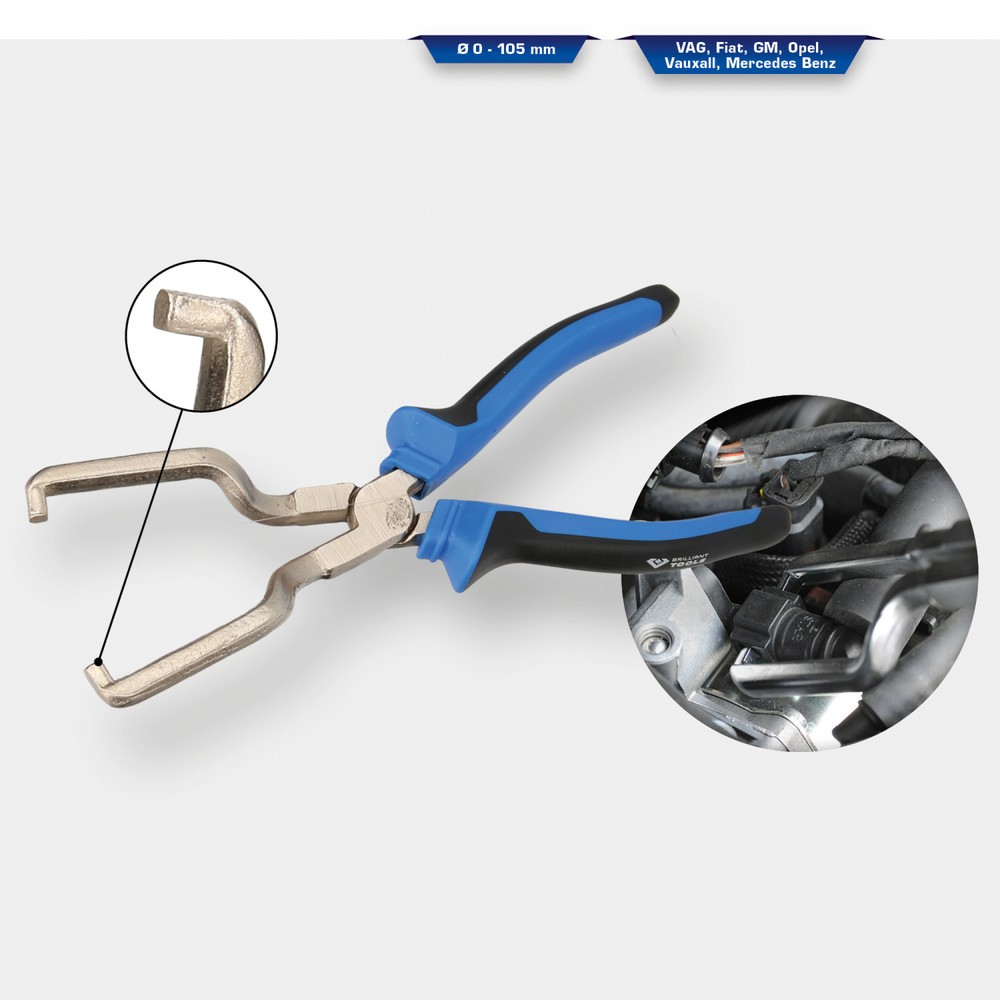 Produktabbildung Nr. 10: BRILLIANT TOOLS Kraftstoffleitung-Entriegelungszange