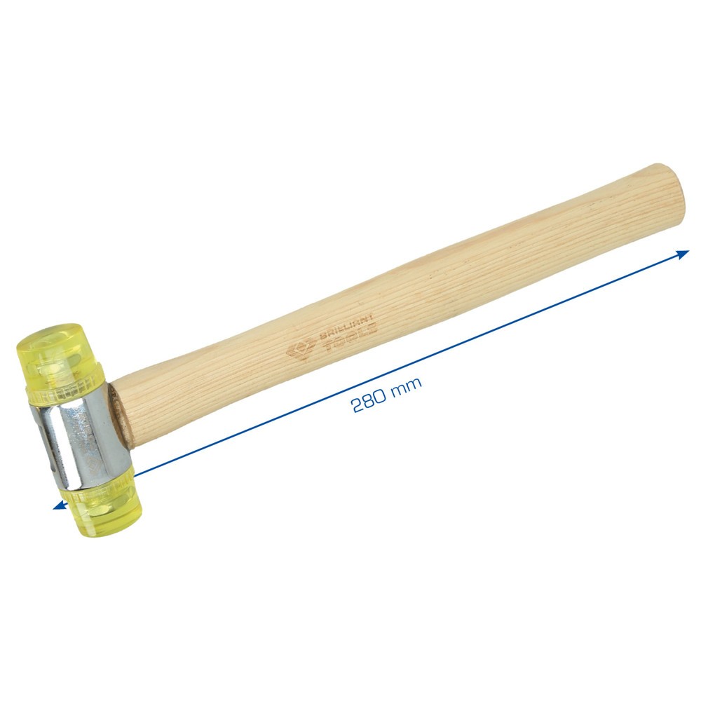 Produktabbildung Nr. 2: BRILLIANT TOOLS Kunststoff-Schonhammer Ø 32 mm
