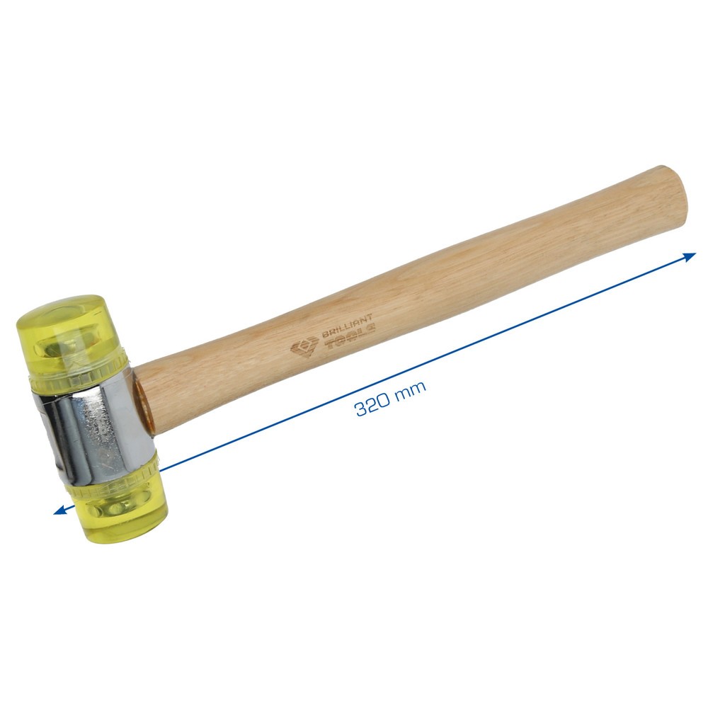 Produktabbildung Nr. 2: BRILLIANT TOOLS Kunststoff-Schonhammer Ø 40 mm