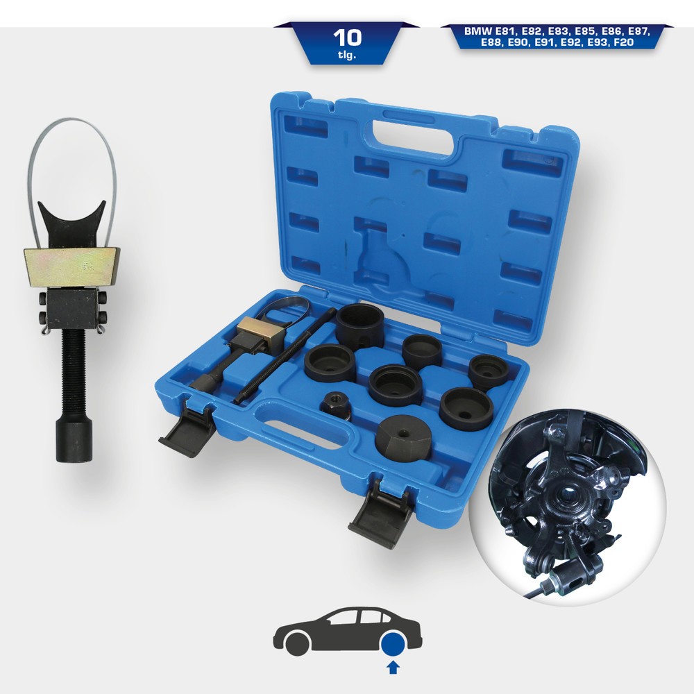 Produktabbildung Nr. 11: BRILLIANT TOOLS Längslenkerbuchsen-Werkzeug-Satz, für Hinterachse BMW, 10-tlg