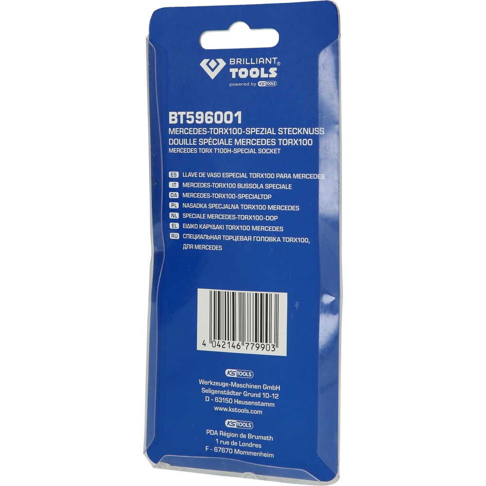 Produktabbildung Nr. 8: BRILLIANT TOOLS Mercedes-Torx® 100-Spezial Stecknuss
