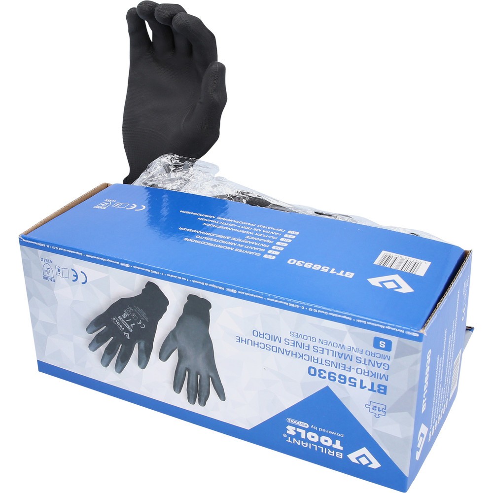 Produktabbildung Nr. 4: BRILLIANT TOOLS Mikro-Feinstrickhandschuhe, Größe 7 / S