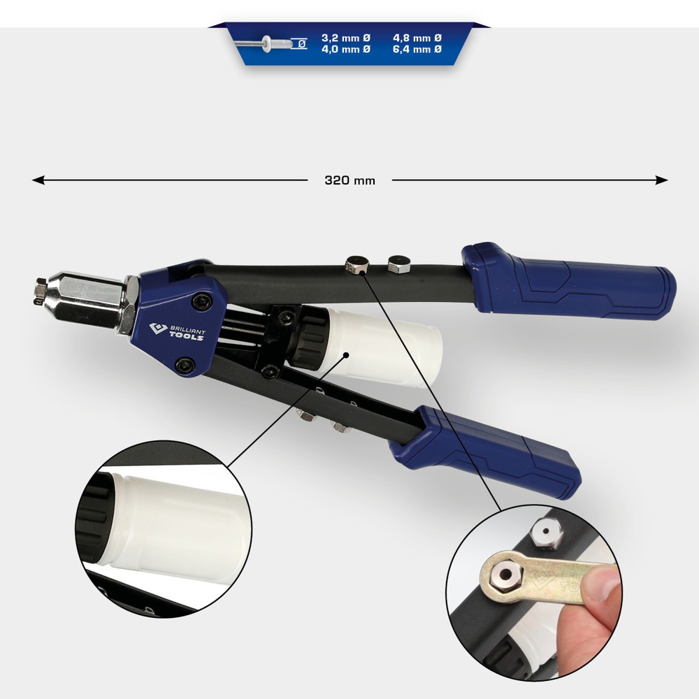 Produktabbildung Nr. 8: BRILLIANT TOOLS Nietzange