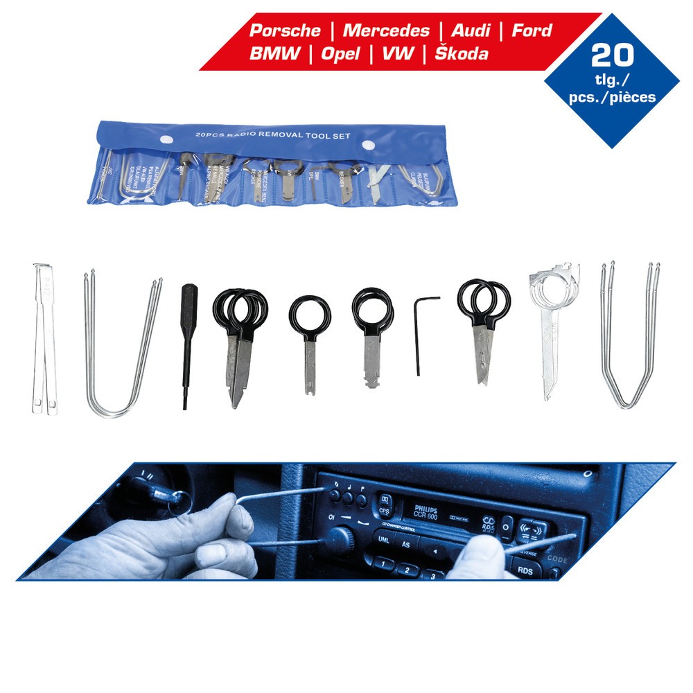 Produktabbildung Nr. 4: BRILLIANT TOOLS Radio-Demontage-Satz, 18-tlg