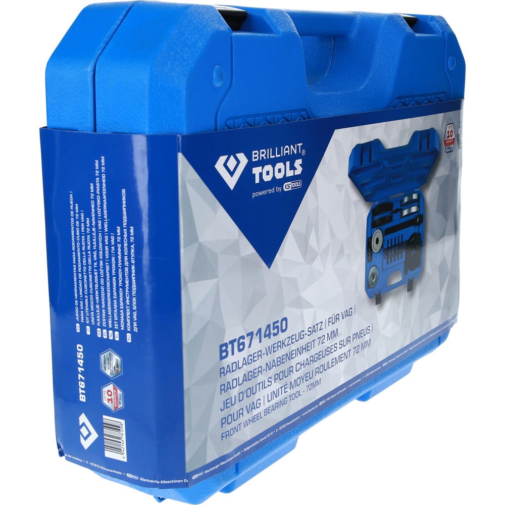 Produktabbildung Nr. 4: BRILLIANT TOOLS Radlager-Werkzeug-Satz, für VAG, Radlager-Nabeneinheit 72 mm