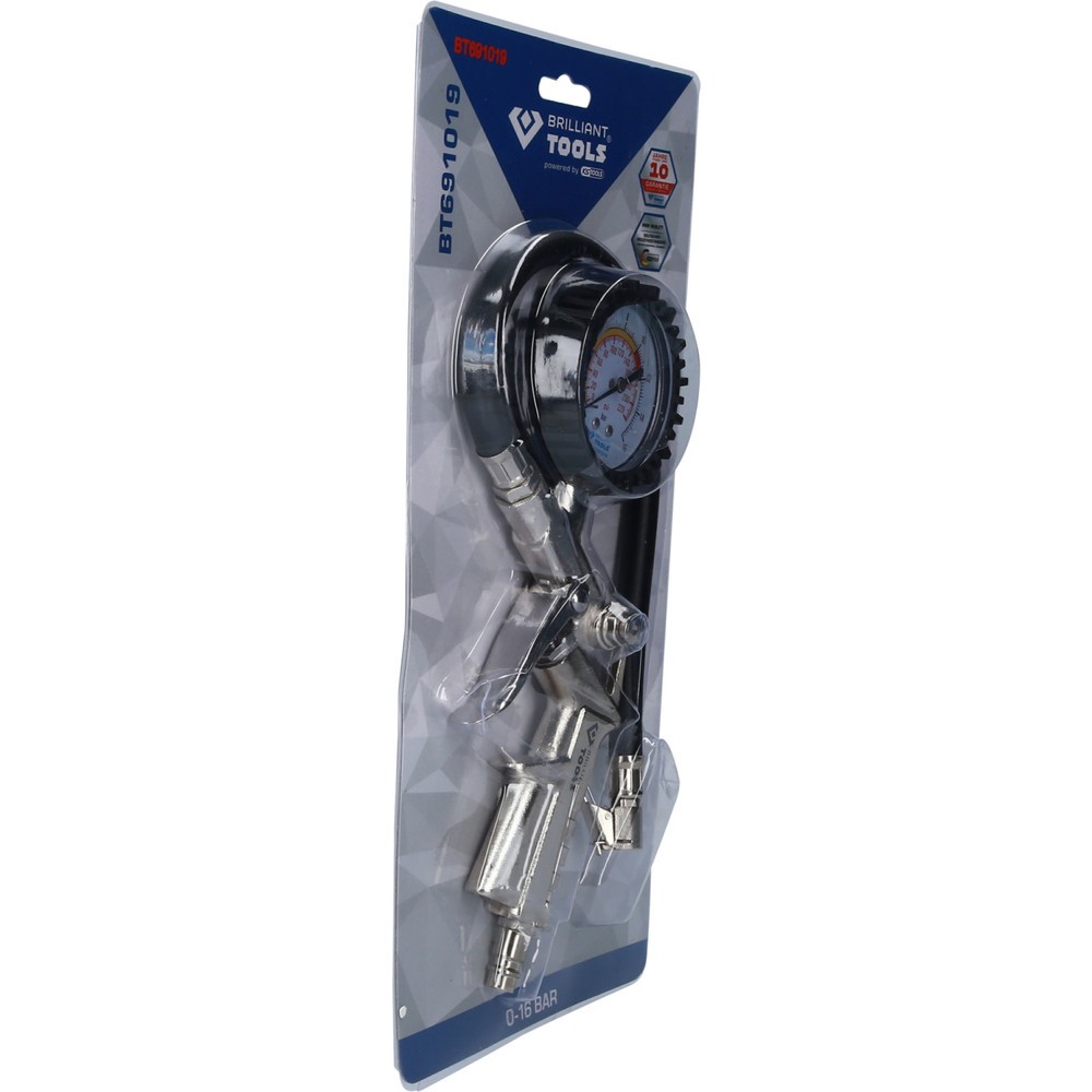 Produktabbildung Nr. 10: BRILLIANT TOOLS Reifenfüllmesser, 0-16 bar