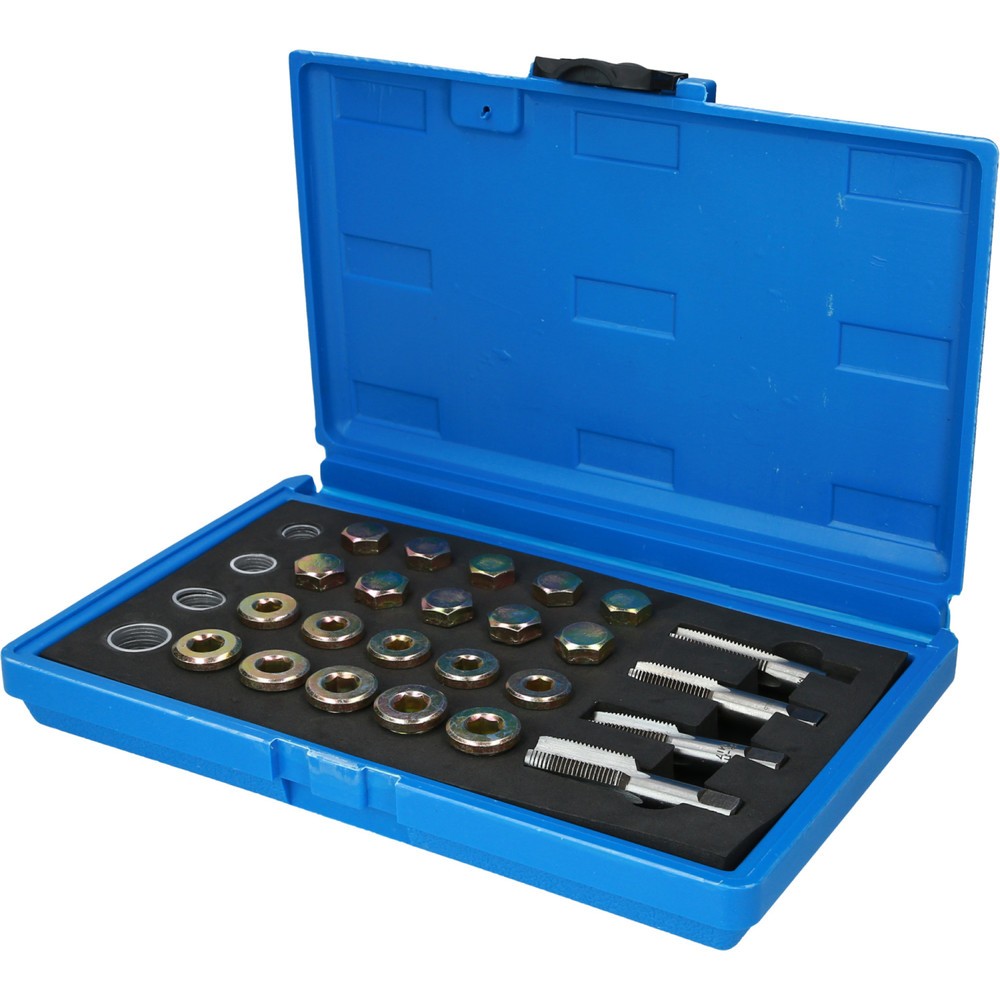 Produktabbildung: BRILLIANT TOOLS Reparatursatz für Öl-Ablassschrauben-Gewinde, 64-tlg