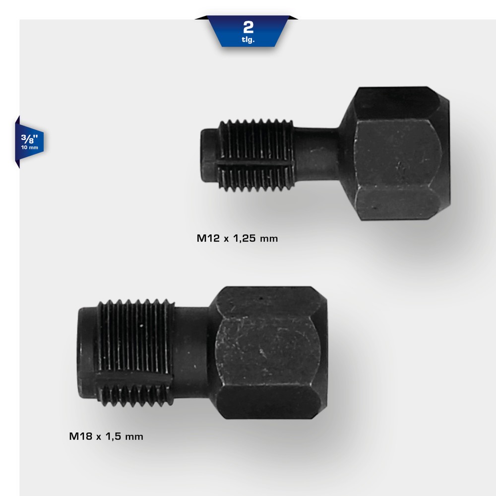 Produktabbildung Nr. 11: BRILLIANT TOOLS Reparaturwerkzeug für Lambdasonden-Gewinde, M18 x 1,5 mm, M12 x 1,25 mm, 2-tlg