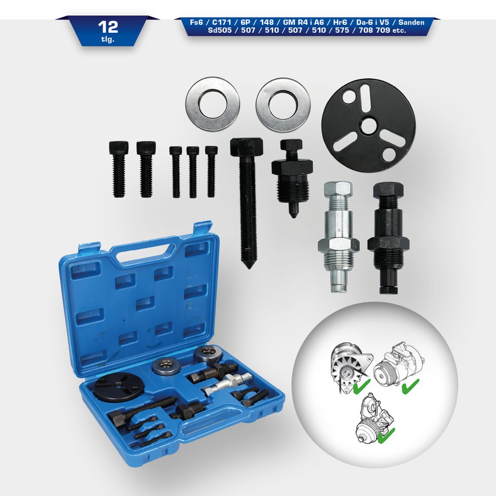 Produktabbildung Nr. 11: BRILLIANT TOOLS Riemenscheiben-Abzieher-Satz, 12-tlg