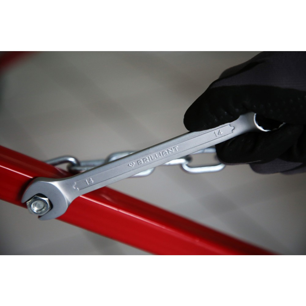 Produktabbildung Nr. 10: BRILLIANT TOOLS Ring-Maulschlüssel, 14 mm