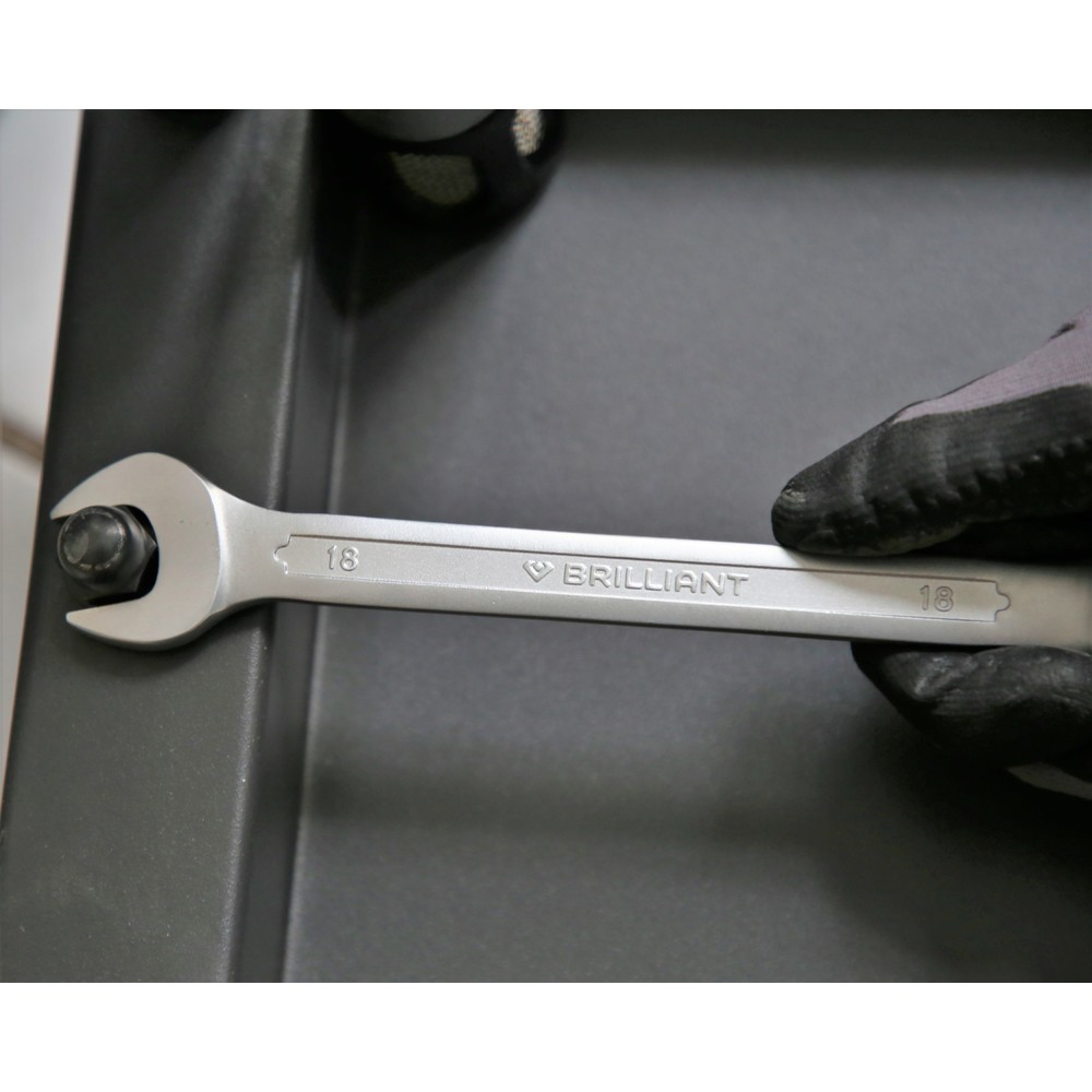 Produktabbildung Nr. 12: BRILLIANT TOOLS Ring-Maulschlüssel, 18 mm