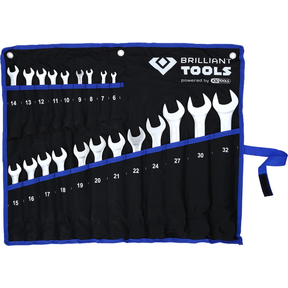 Produktabbildung Nr. 8: BRILLIANT TOOLS Ring-Maulschlüssel-Satz, 21-tlg