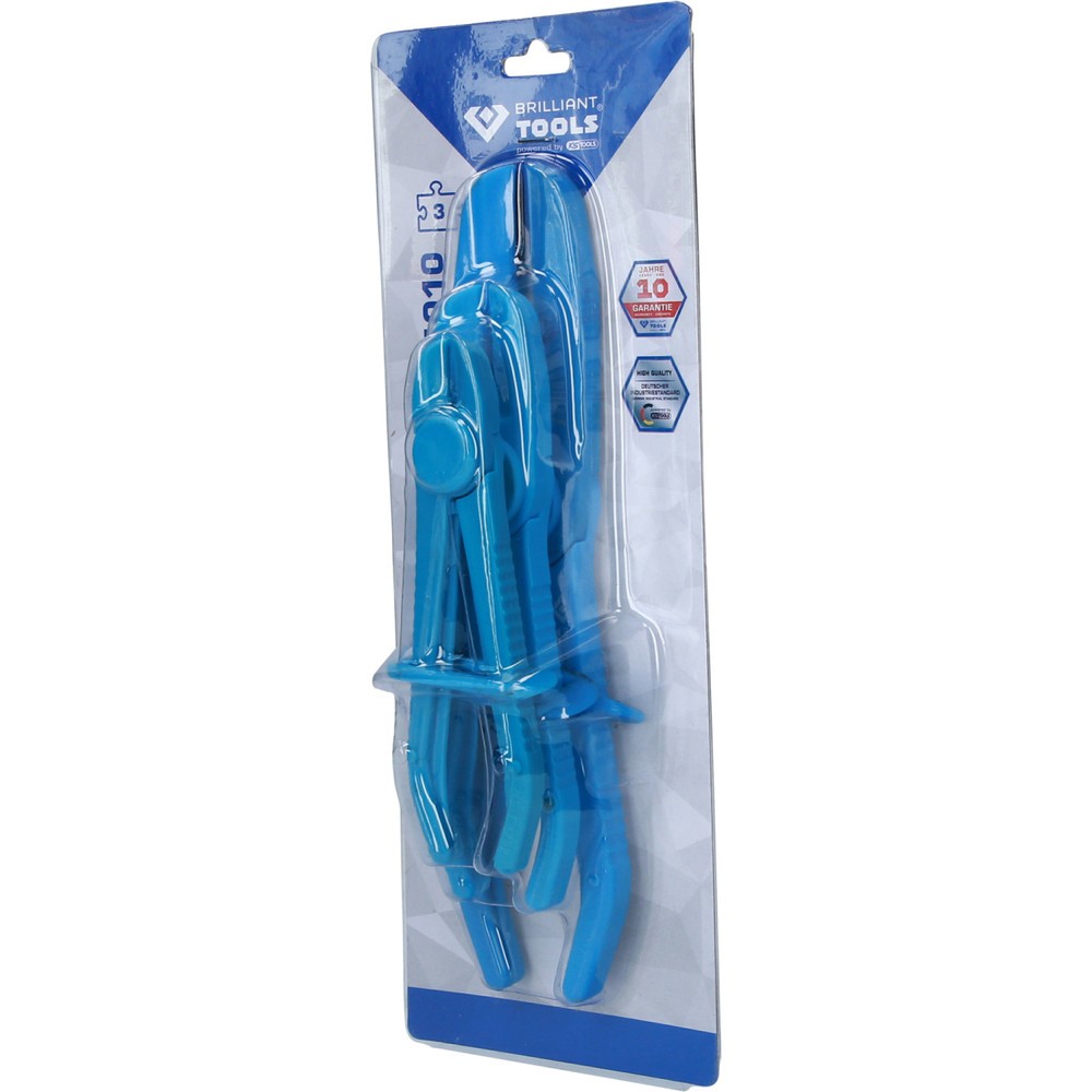 Produktabbildung Nr. 6: BRILLIANT TOOLS Schlauch-Abklemm-Zangen-Satz, gerade, 3-tlg