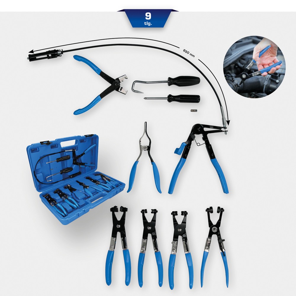 Produktabbildung Nr. 12: BRILLIANT TOOLS Schlauchschellenzangen-Satz, 9-tlg