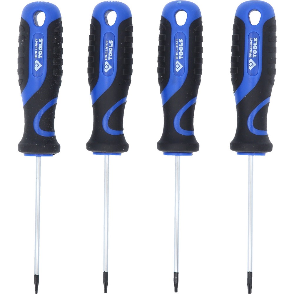 Produktabbildung: BRILLIANT TOOLS Schraubendreher-Satz, 4-tlg, Torx-Profil