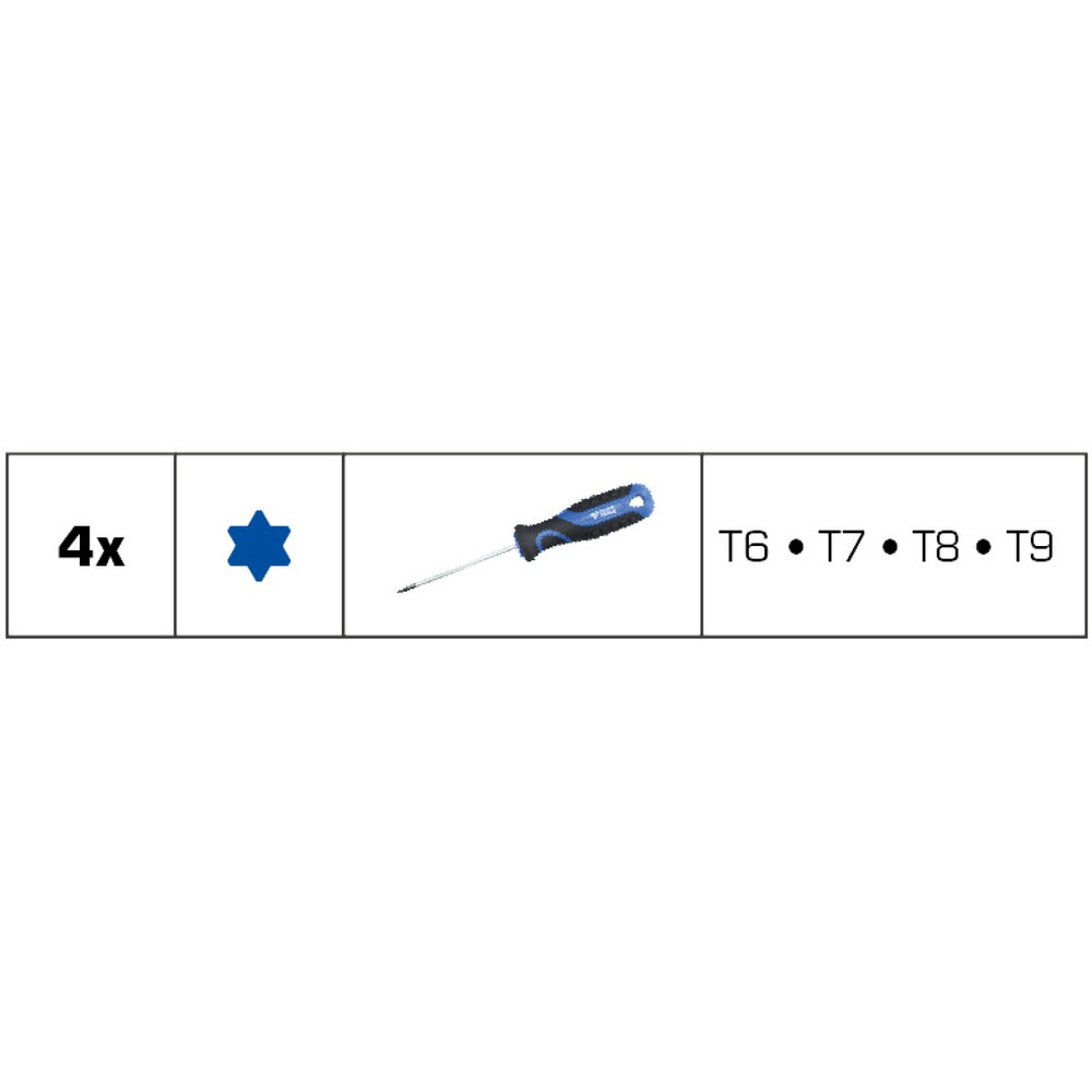 Produktabbildung Nr. 9: BRILLIANT TOOLS Schraubendreher-Satz, 4-tlg, Torx-Profil
